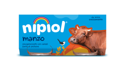 Nipiol Omogeneizzato con carne di manzo - 4 vasetti da 80 g