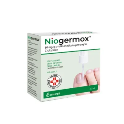 Niogermox Smalto Ciclopirox Onicomicosi Unghie - 3,3 ml