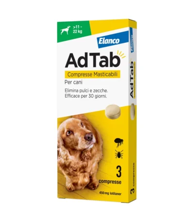 AdTab Cani 11-22 Kg 3 Compresse 450 Mg