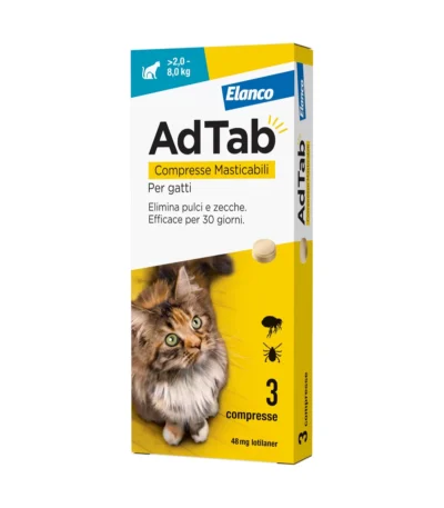 AdTab Gatti 2-8 Kg 3 Compresse 48 Mg