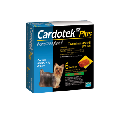 Cardotek - 30 Plus Cani fino a 11 kg - 6 tavolette