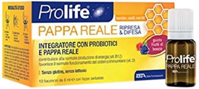 Prolife Integratore Alimentare Pappa Reale, Multicolore, 10 Flaconcini da 8 Millilitri